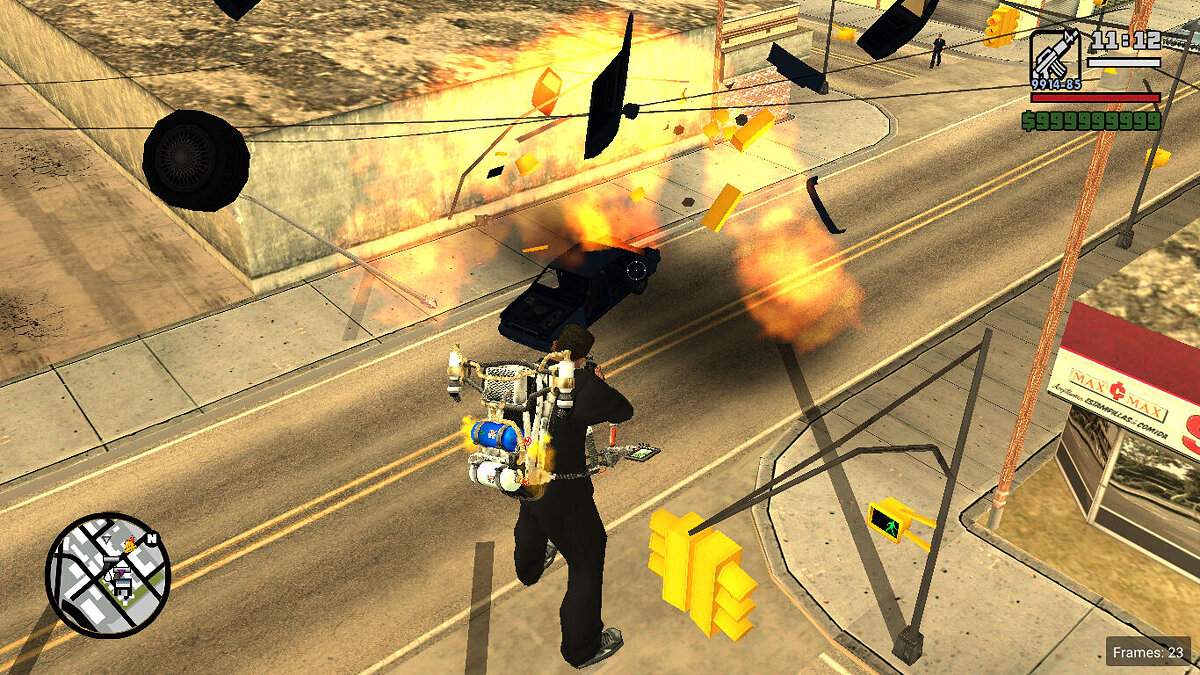 Flying across San Andreas in a Jetpack with a 6 Star Wanted Level - GTA San  Andreas 