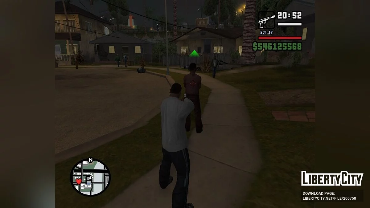 Приціл, що змінює колір / GTA San Andreas