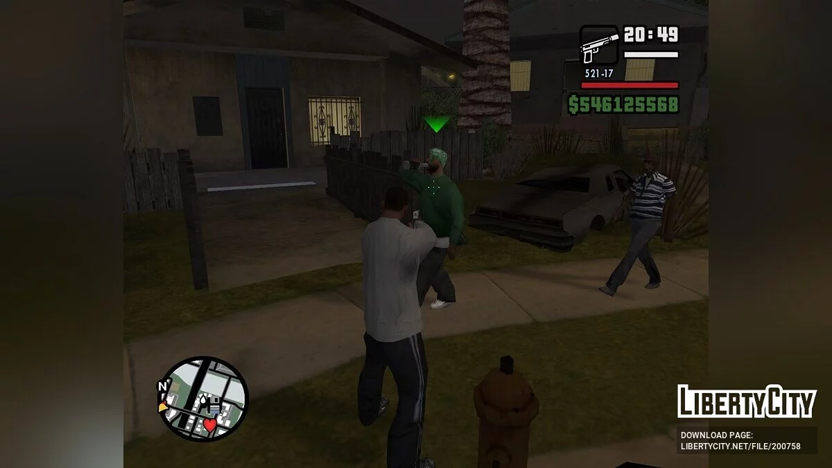 Приціл, що змінює колір / GTA San Andreas