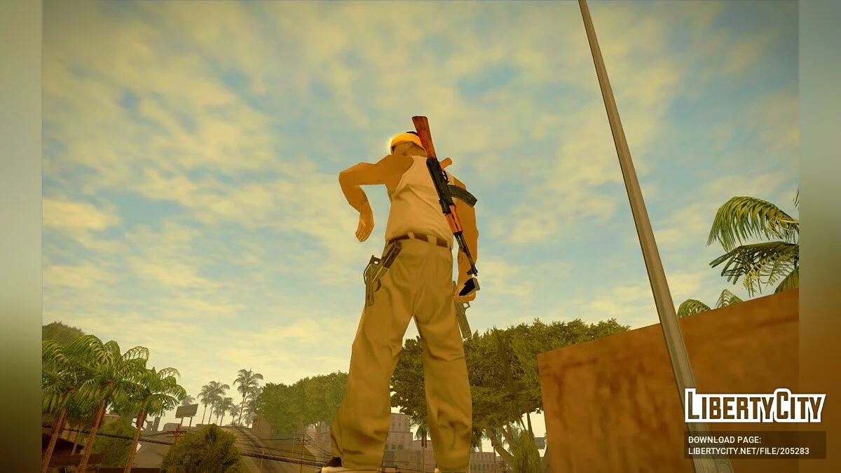 Зброя на гравцеві / GTA San Andreas