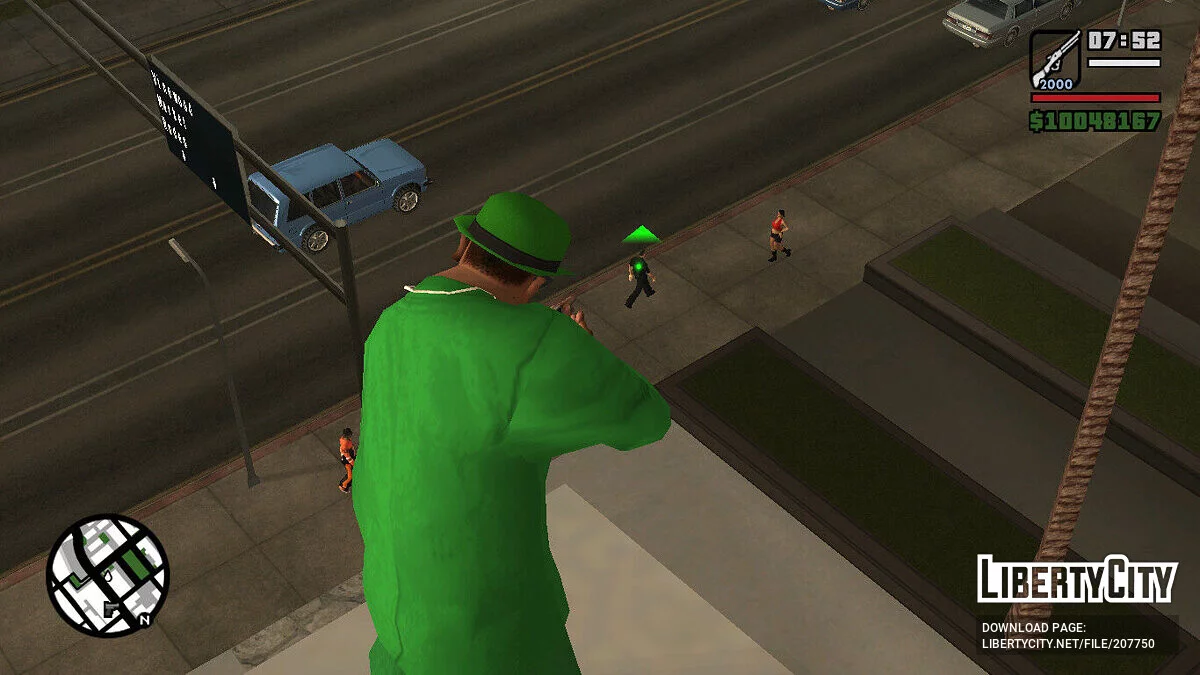 Лазерний приціл на зброю / GTA San Andreas