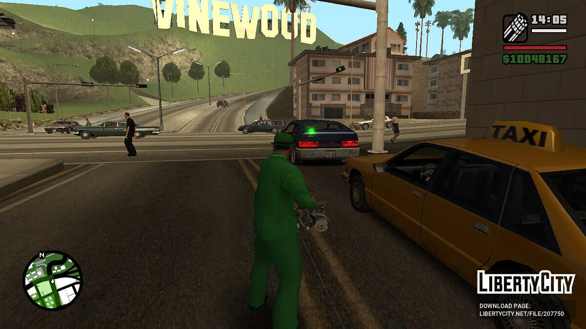 Лазерний приціл на зброю / GTA San Andreas