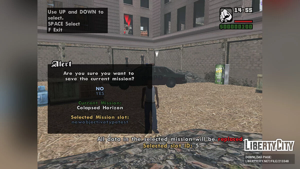 Addon de Confirmação de Salvamento DYOM / GTA San Andreas