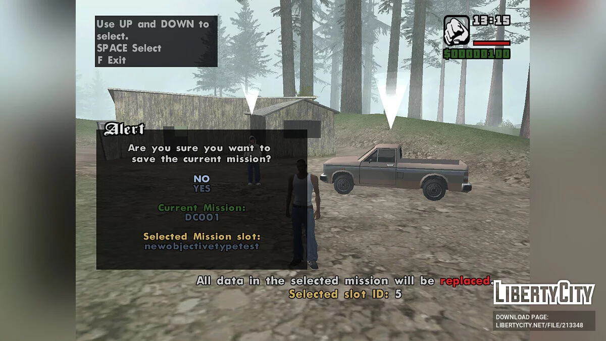 Addon de Confirmação de Salvamento DYOM / GTA San Andreas