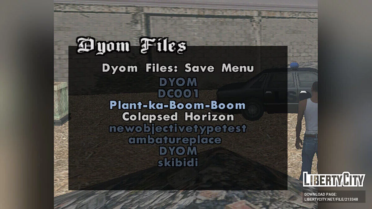 Addon de Confirmação de Salvamento DYOM / GTA San Andreas