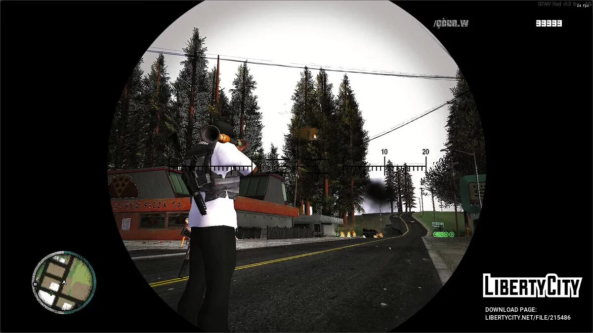 Efeito atualizado ao voar um foguete / GTA San Andreas