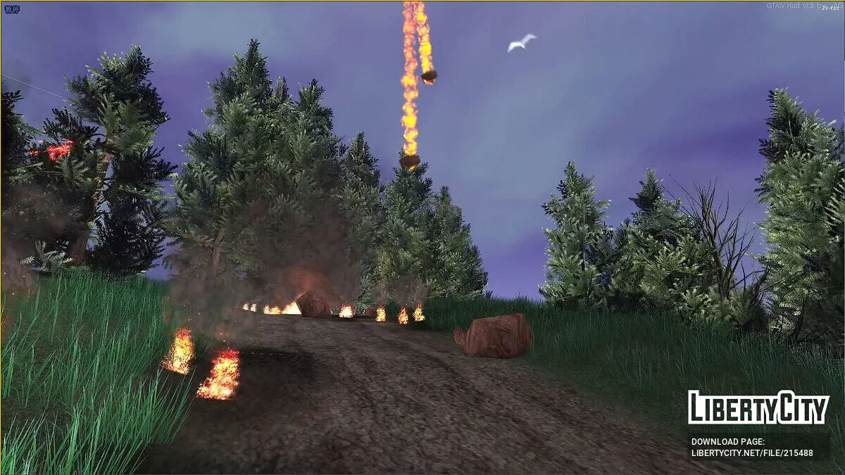 Falling meteors / GTA San Andreas