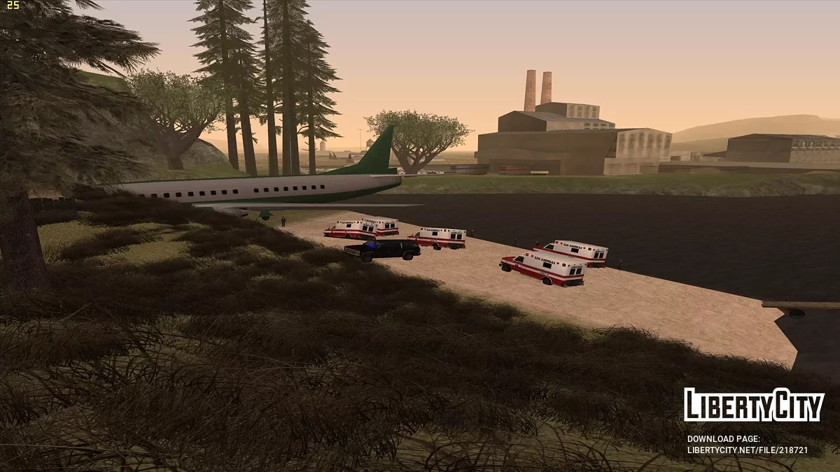 Atterrissage d'urgence d'un avion / GTA San Andreas
