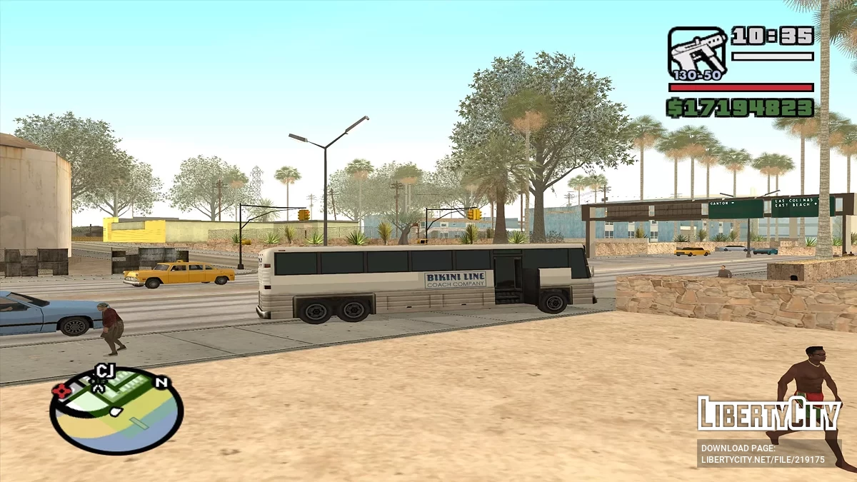 Bus route in Los Santos / GTA San Andreas