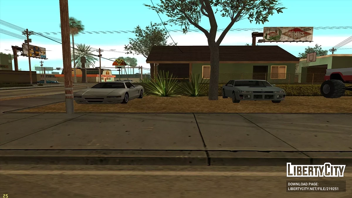 Voitures près de la maison de Smoke / GTA San Andreas