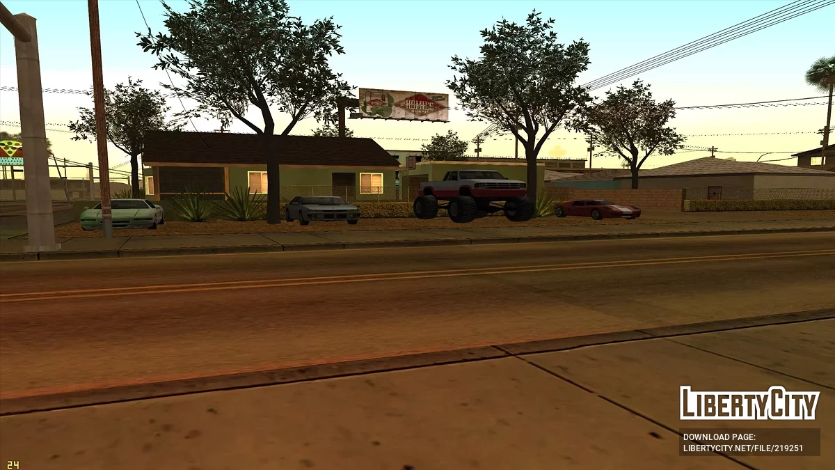 Voitures près de la maison de Smoke / GTA San Andreas