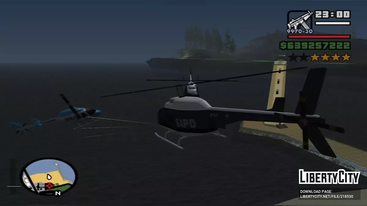 Police Maverick Gun Mod - Shooting Car Only / GTA San Andreas