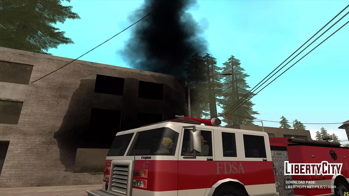 Fire in Montgomery / GTA San Andreas