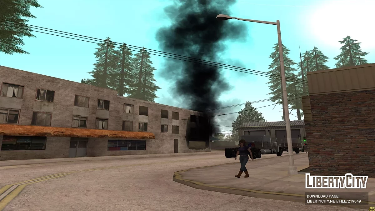 Fire in Montgomery / GTA San Andreas