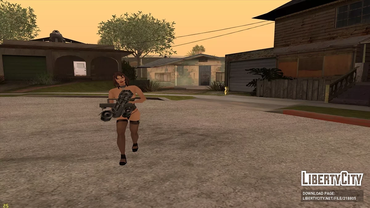 Dziewczyna w domu CJ-a / GTA San Andreas