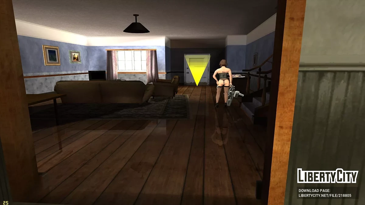 Dziewczyna w domu CJ-a / GTA San Andreas
