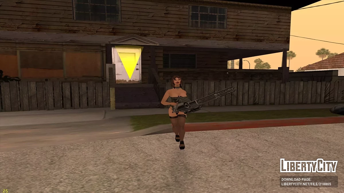 Dziewczyna w domu CJ-a / GTA San Andreas