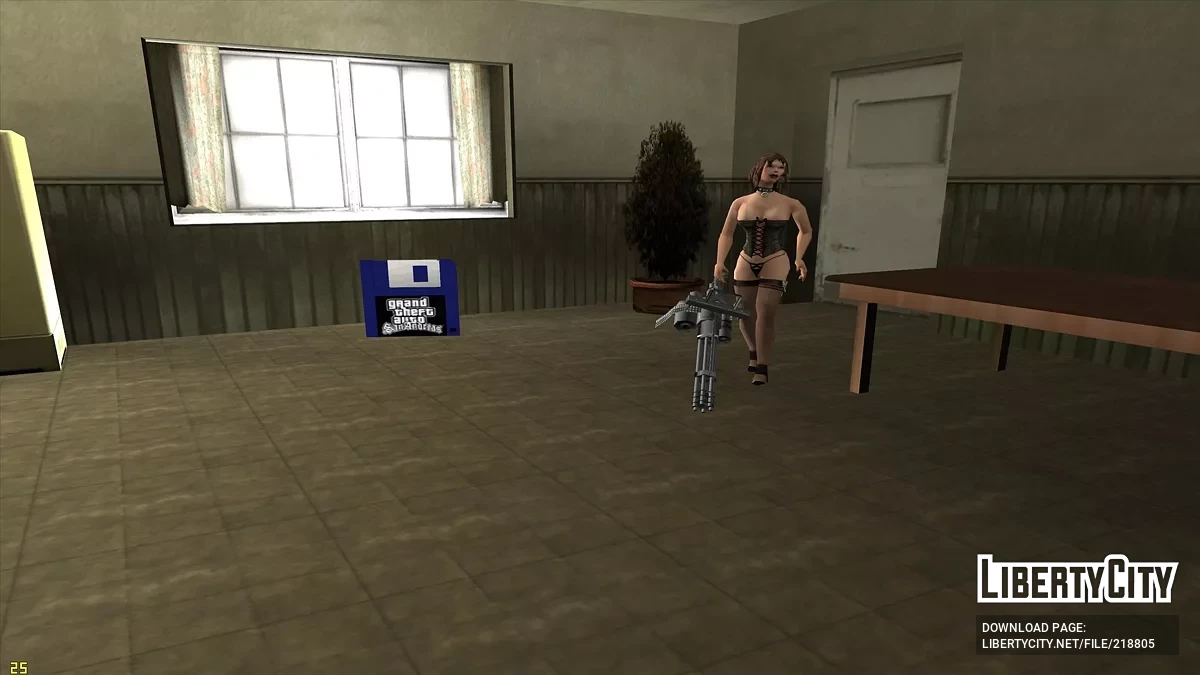 Dziewczyna w domu CJ-a / GTA San Andreas