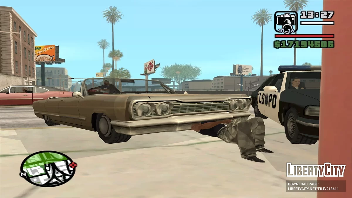 CJ répare une voiture / GTA San Andreas