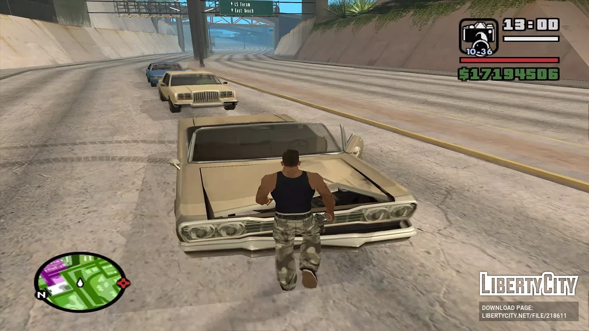 CJ répare une voiture / GTA San Andreas