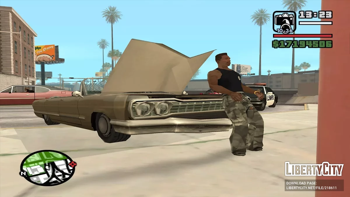 CJ répare une voiture / GTA San Andreas