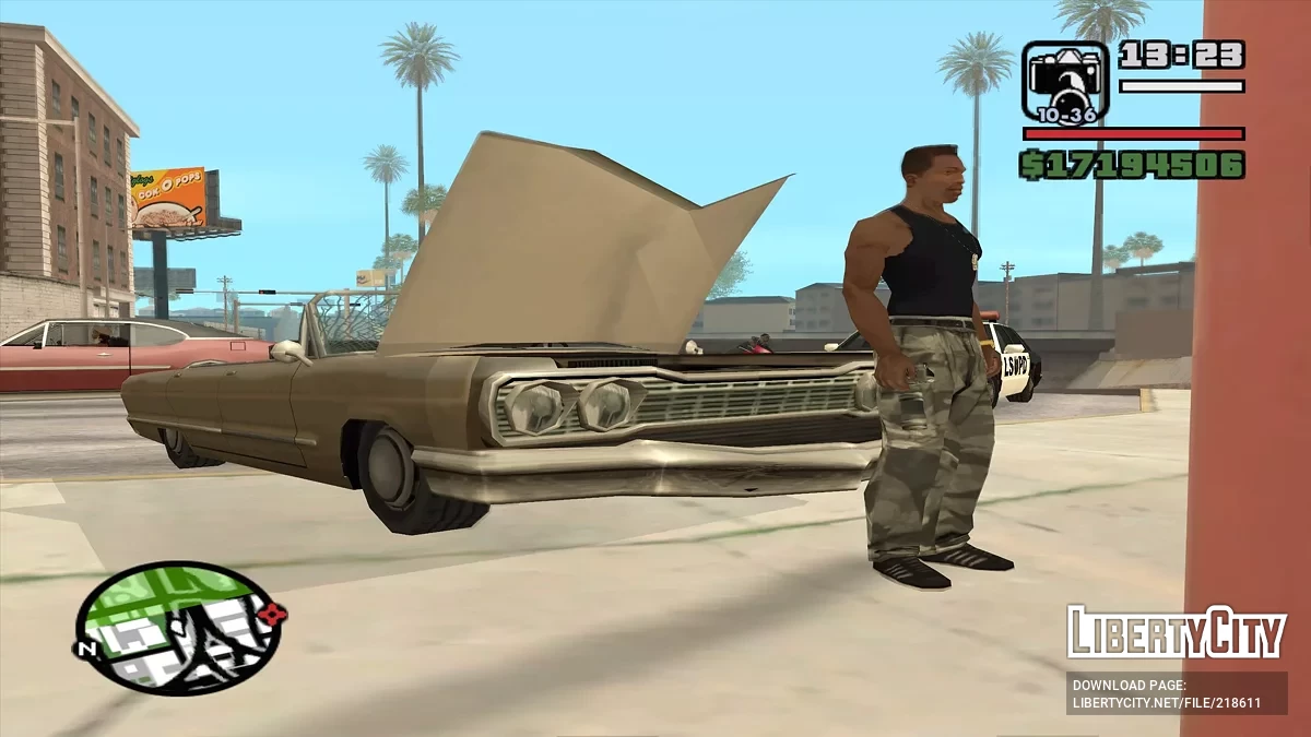 CJ répare une voiture / GTA San Andreas