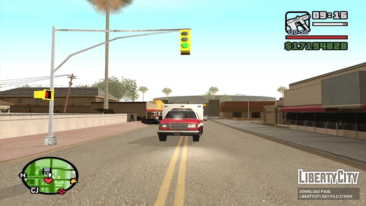 Stroboskopy w pojazdach służbowych / GTA San Andreas