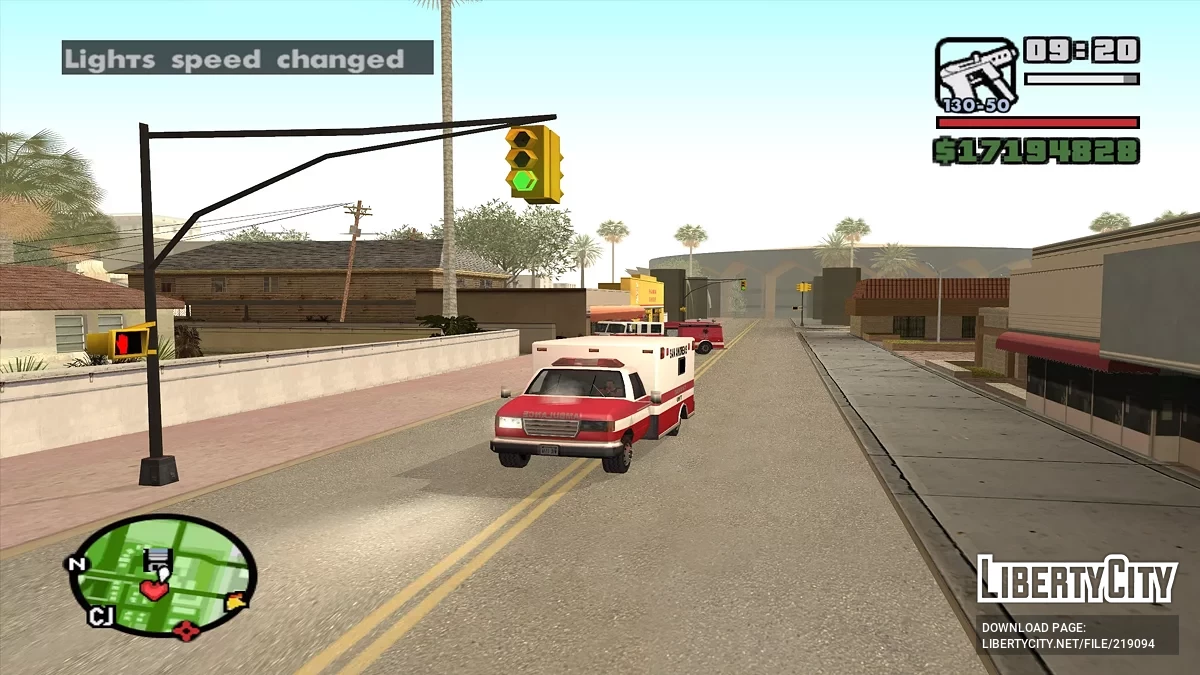 Stroboskopy w pojazdach służbowych / GTA San Andreas
