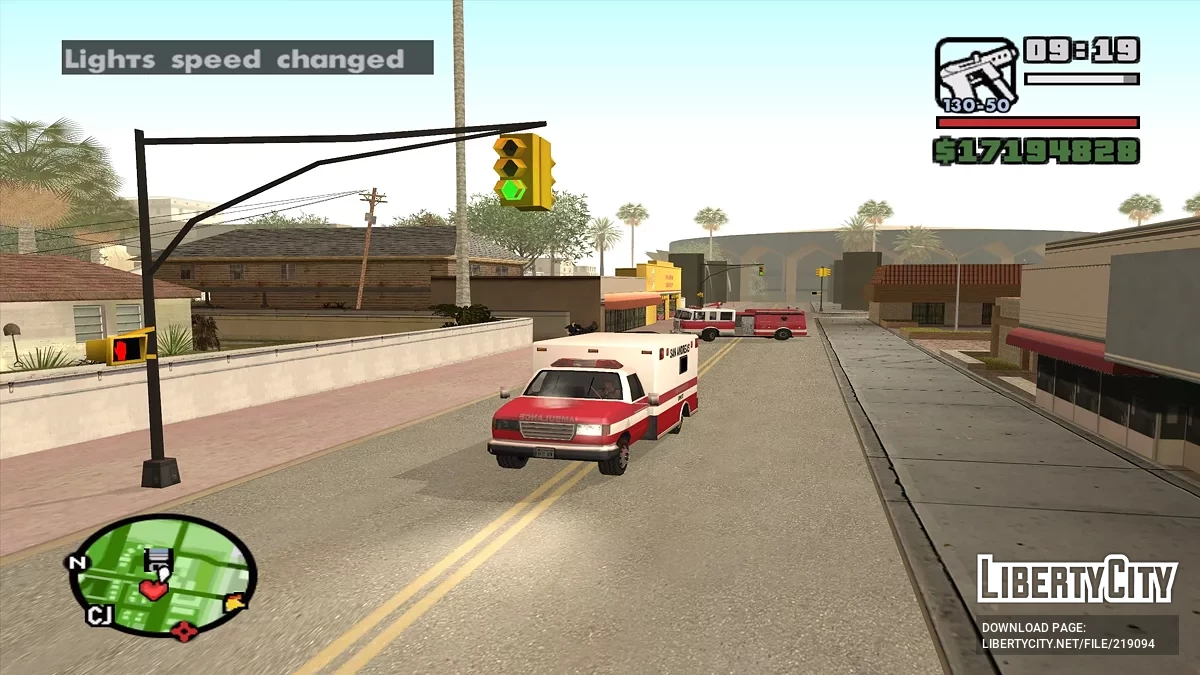 Stroboskopy w pojazdach służbowych / GTA San Andreas