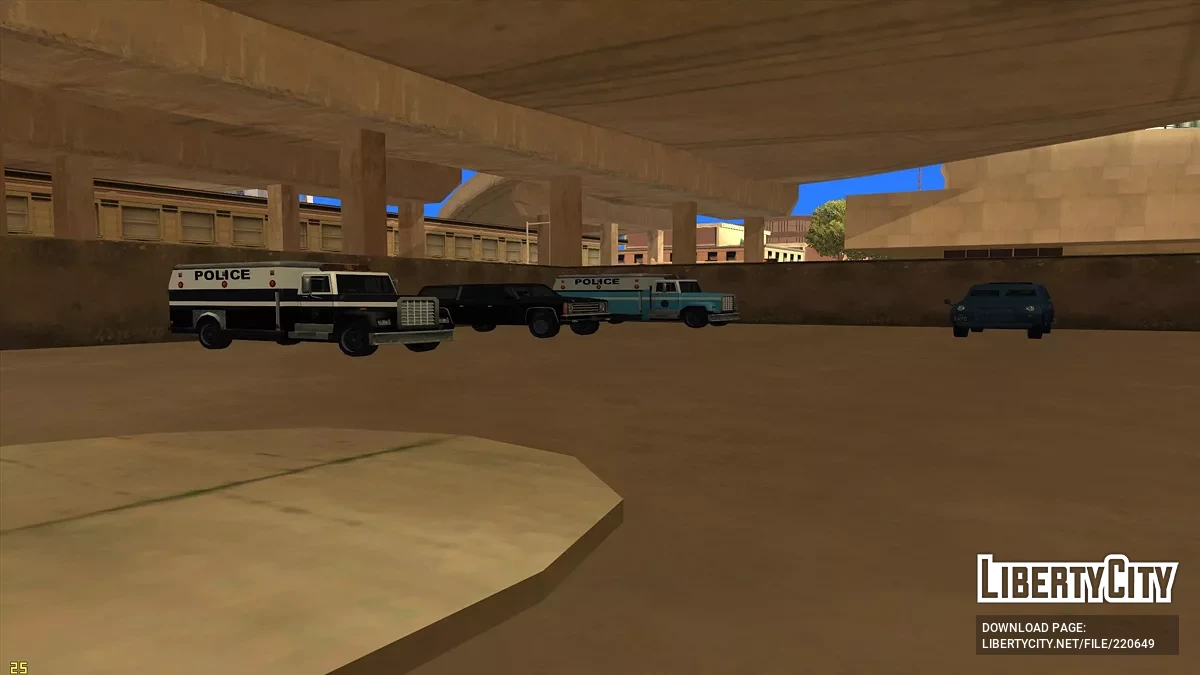 Polis Karakollarındaki Araçlar / GTA San Andreas