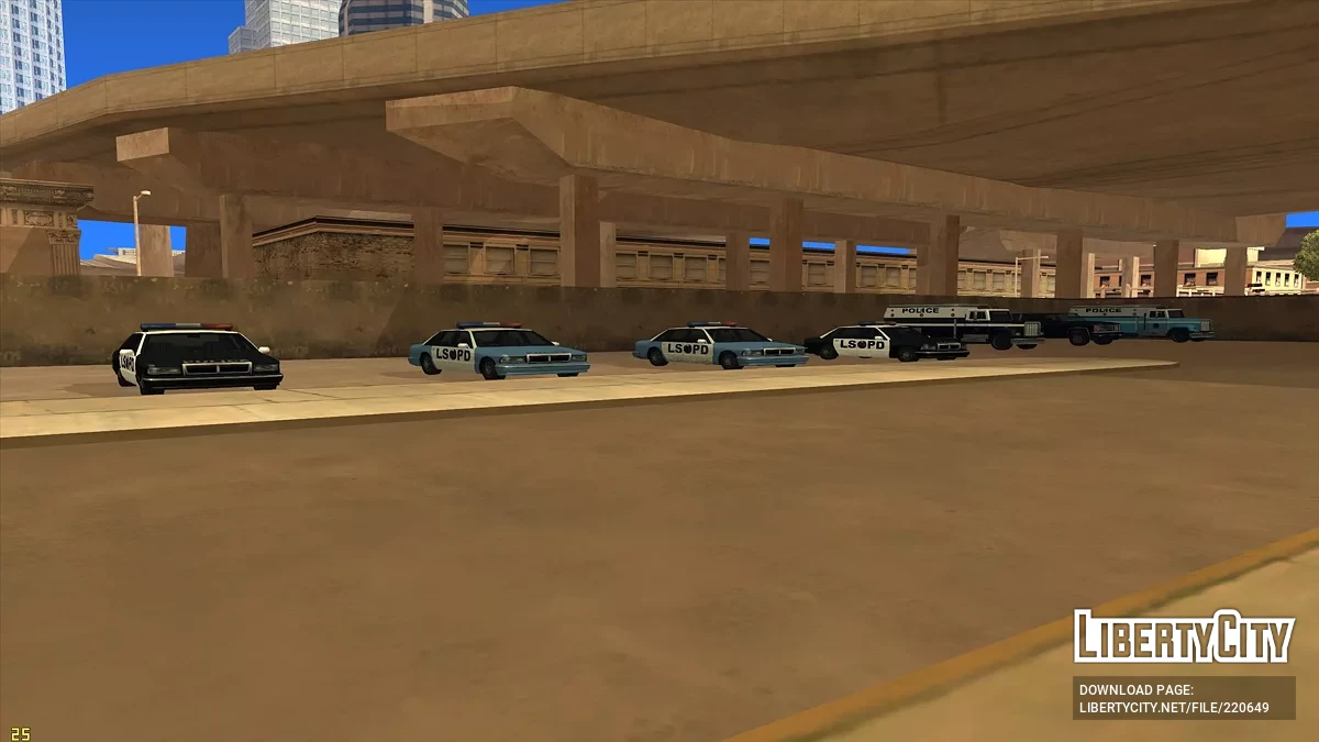 Polis Karakollarındaki Araçlar / GTA San Andreas