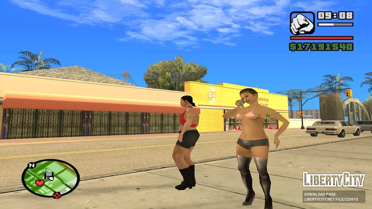 Pedestrians Communicate by Phone / GTA San Andreas