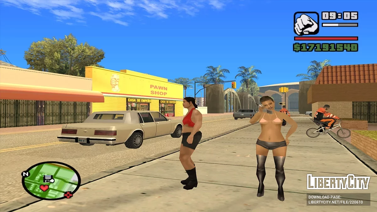 Pedestrians Communicate by Phone / GTA San Andreas