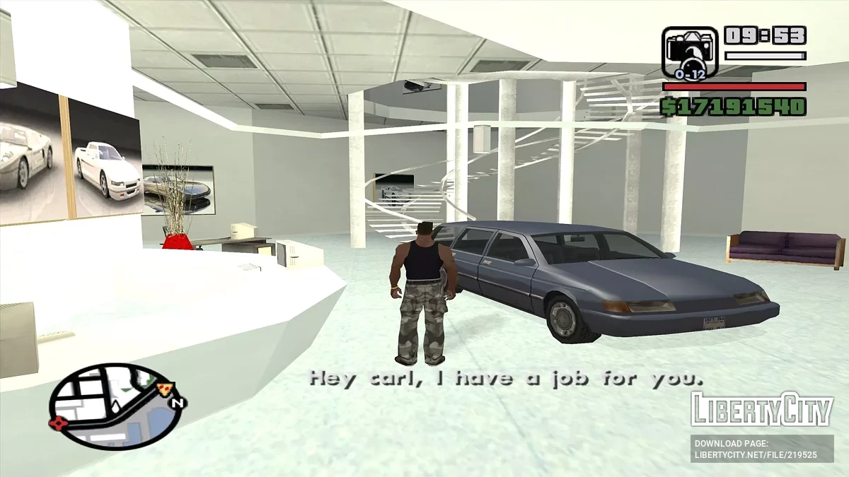 Travail au concessionnaire automobile Otto's Autos / GTA San Andreas