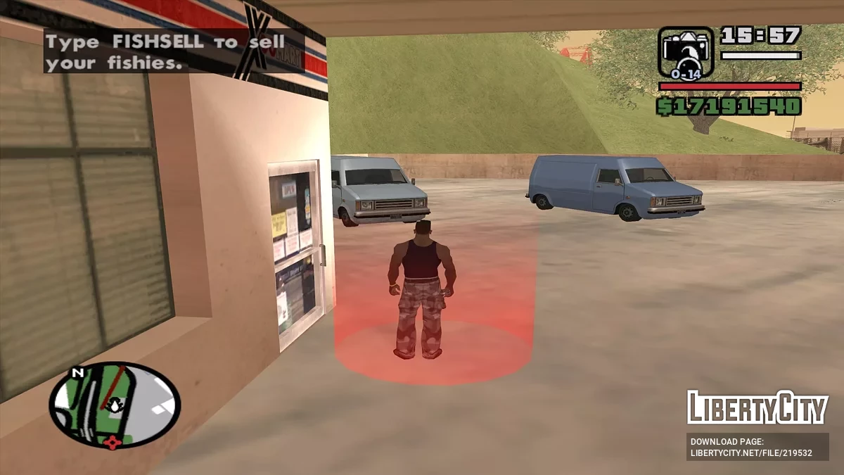 The ability to fish / GTA San Andreas