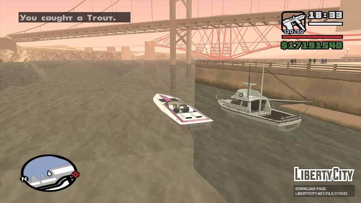 The ability to fish / GTA San Andreas