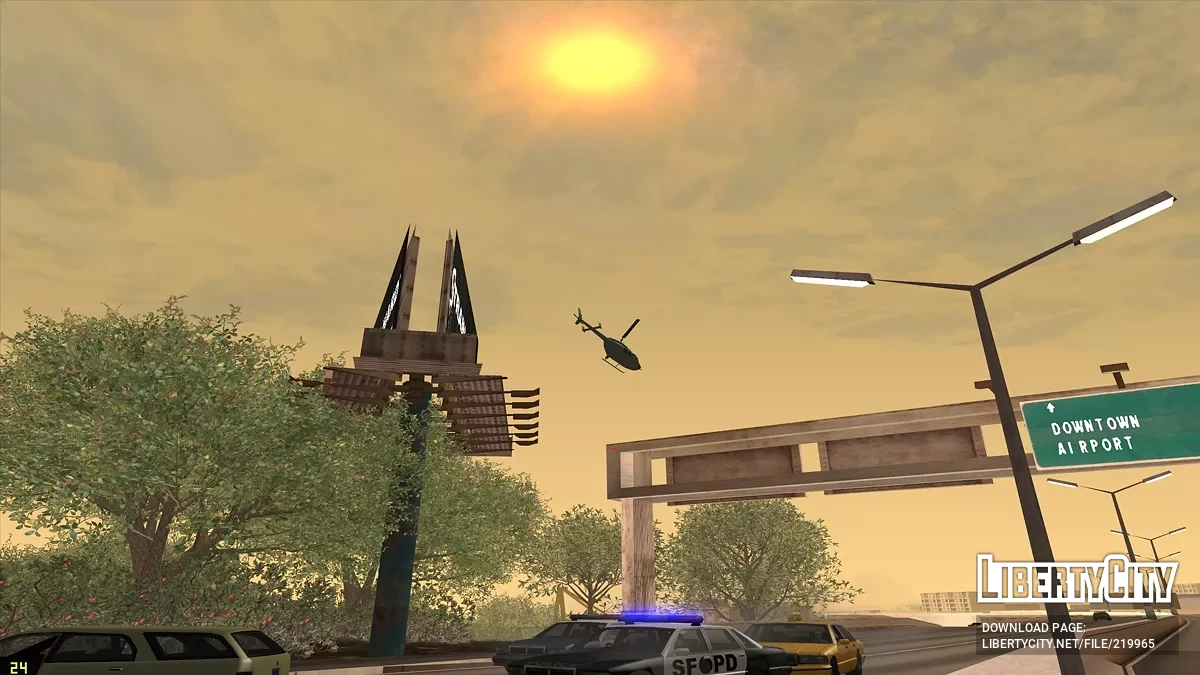 Hubschrauber am Himmel / GTA San Andreas