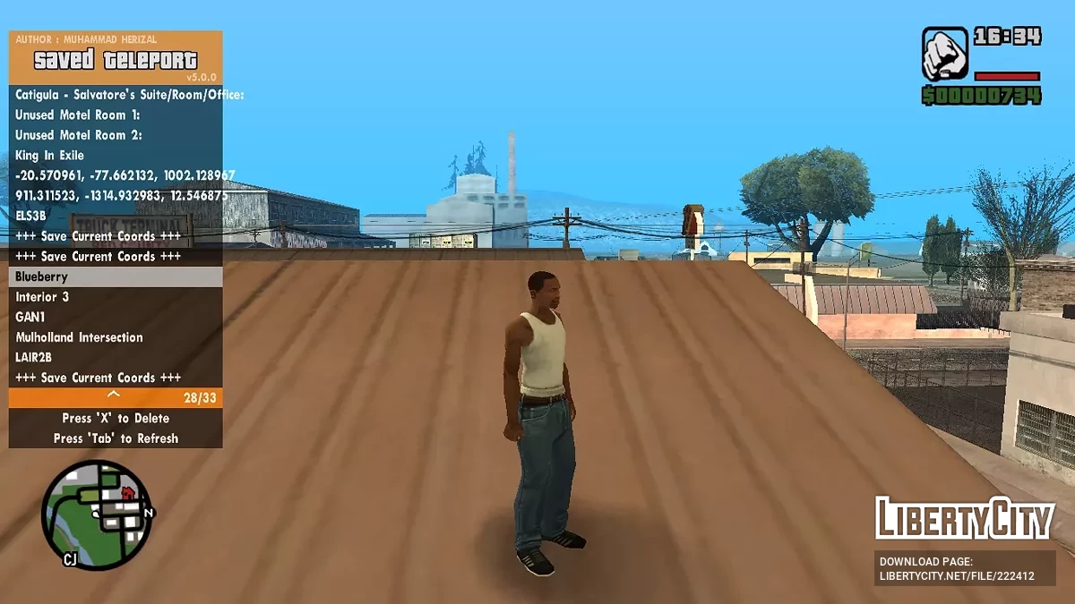 RZL-Trainer v5.0.1 (قائمة الغش) / جي تي إيه سان أندرياس