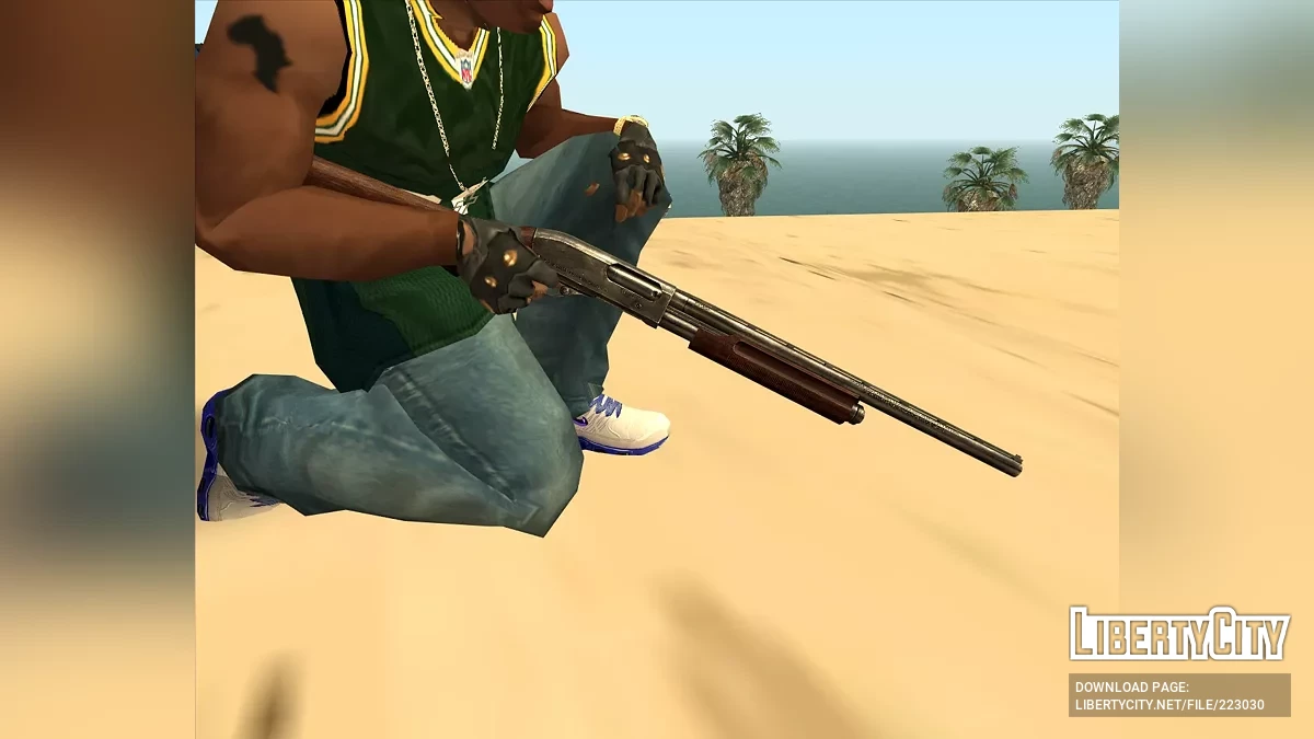 Coleção de armas com adaptação para