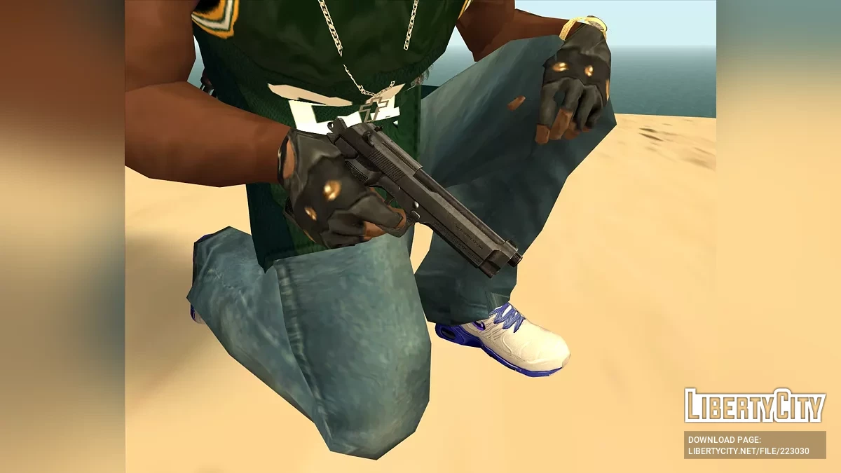 Coleção de armas com adaptação para