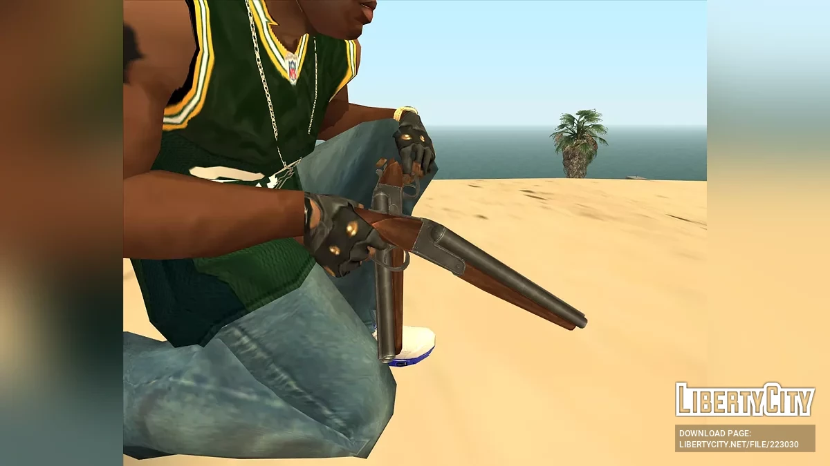 Coleção de armas com adaptação para