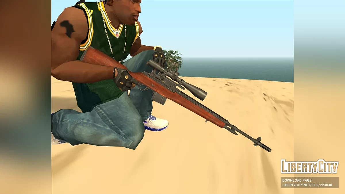 Coleção de armas com adaptação para