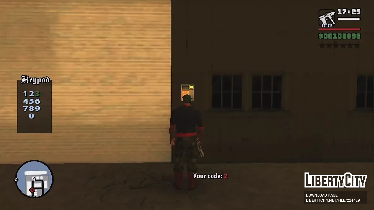 Restored Keypad System / GTA San Andreas
