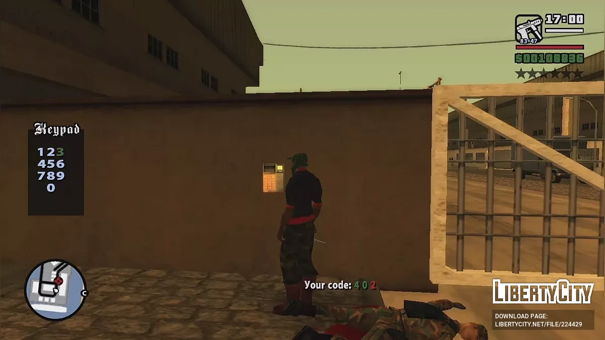Restored Keypad System / GTA San Andreas