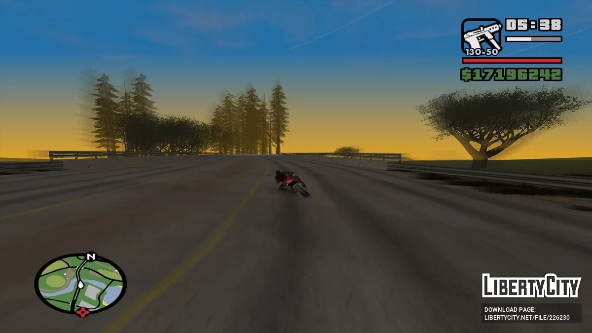 Estrada Sem Carros / GTA San Andreas