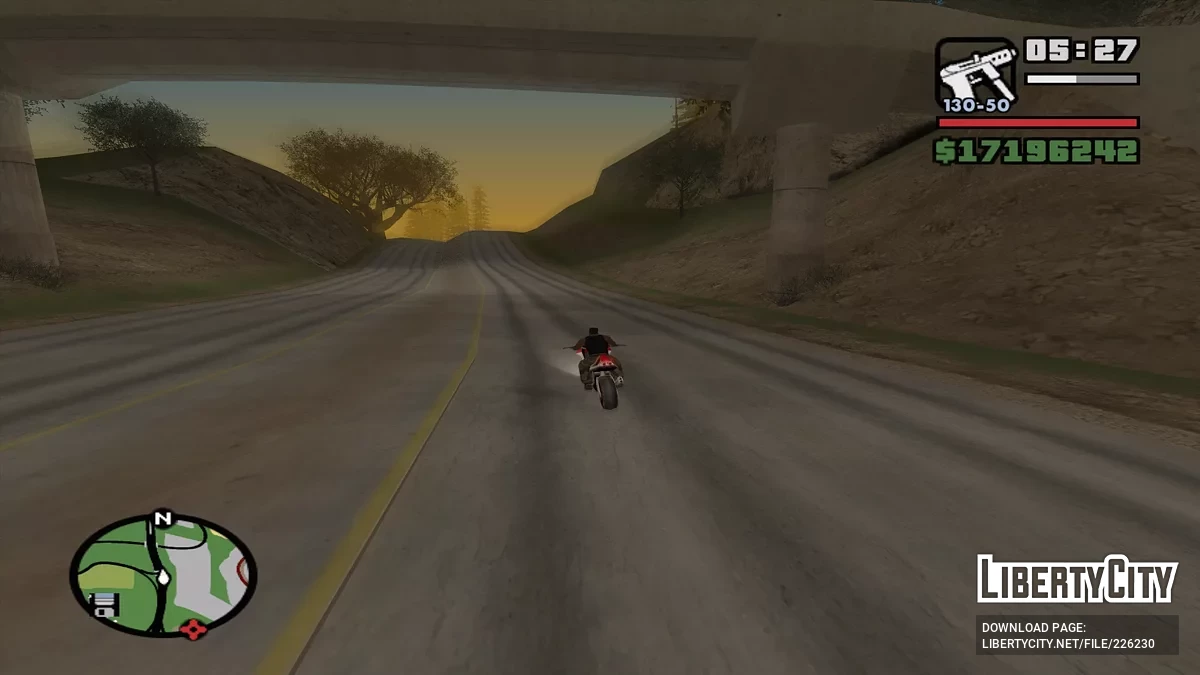 Estrada Sem Carros / GTA San Andreas