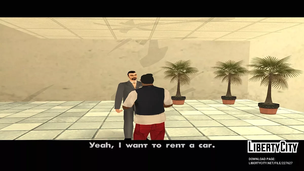 Rent any car at Wang Cars / GTA San Andreas
