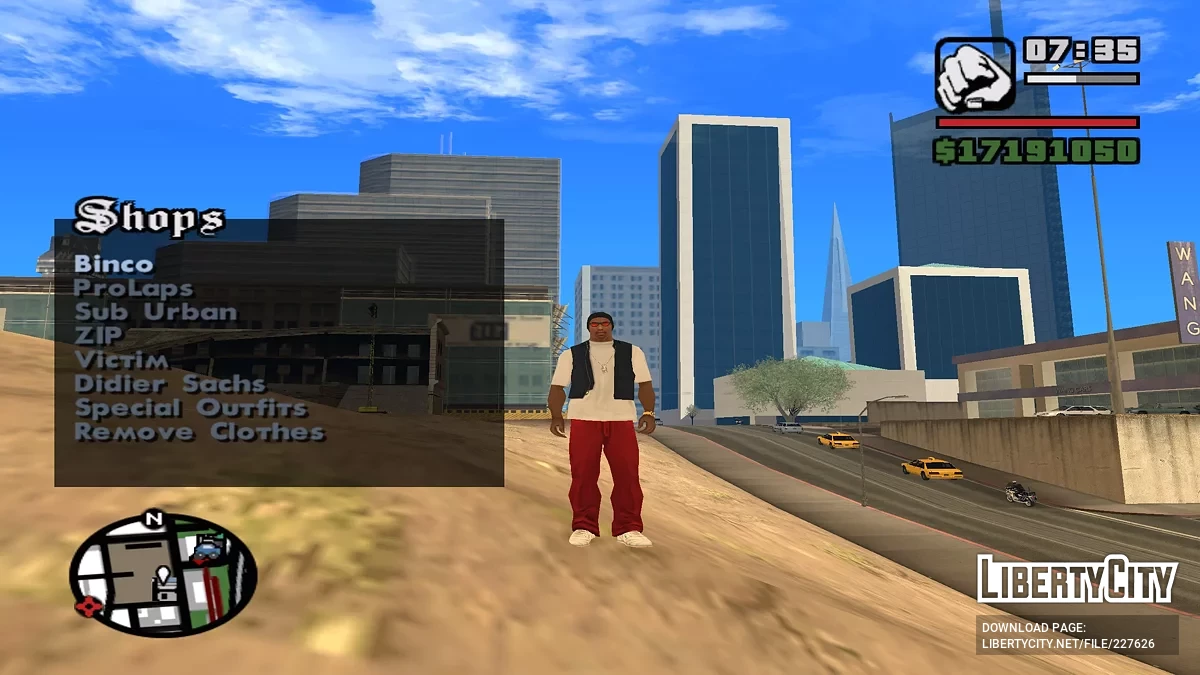 Швидка зміна одягу / GTA San Andreas