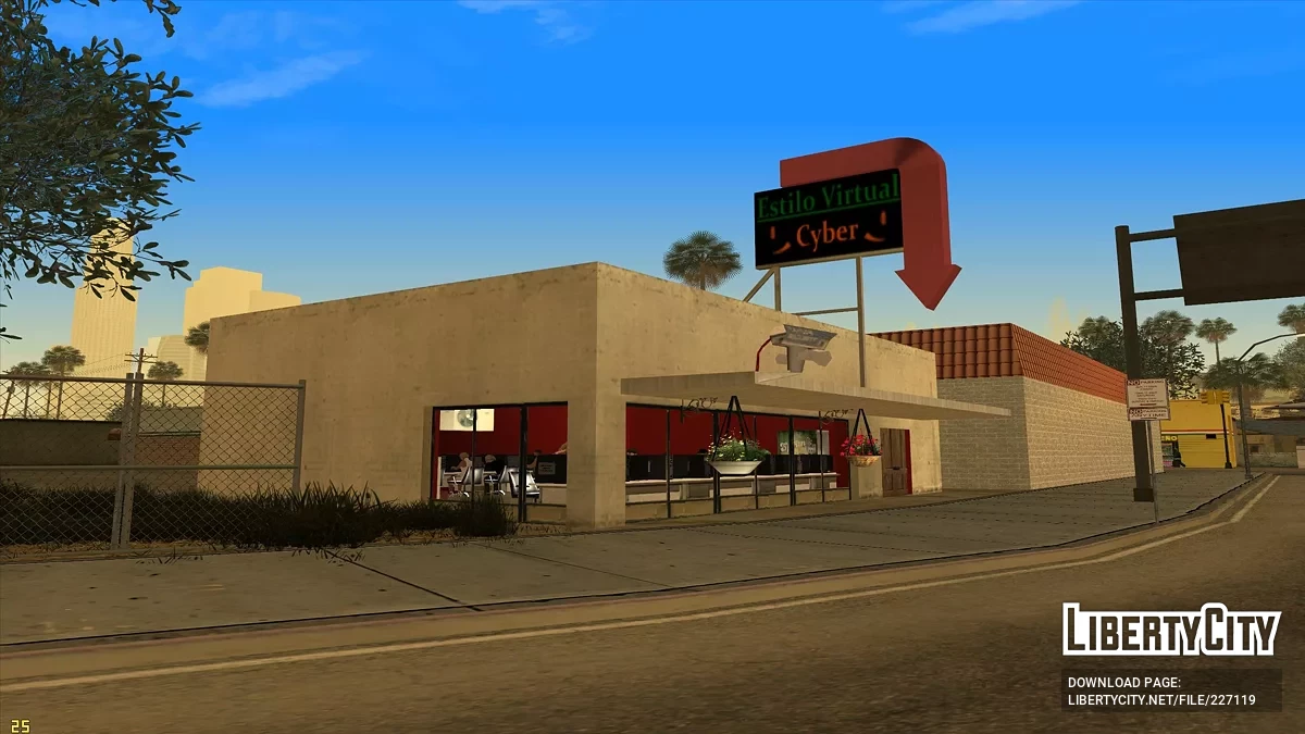 Lan House - Cyber Cafe in Ganton / GTA San Andreas