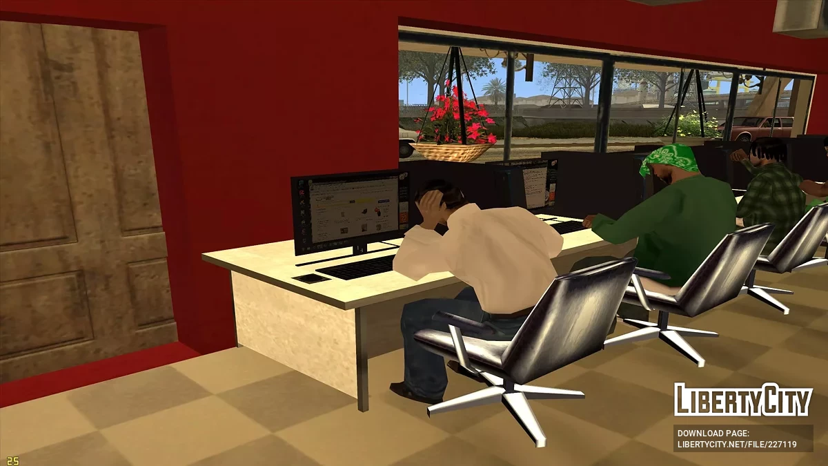 Lan House - Cyber Cafe in Ganton / GTA San Andreas